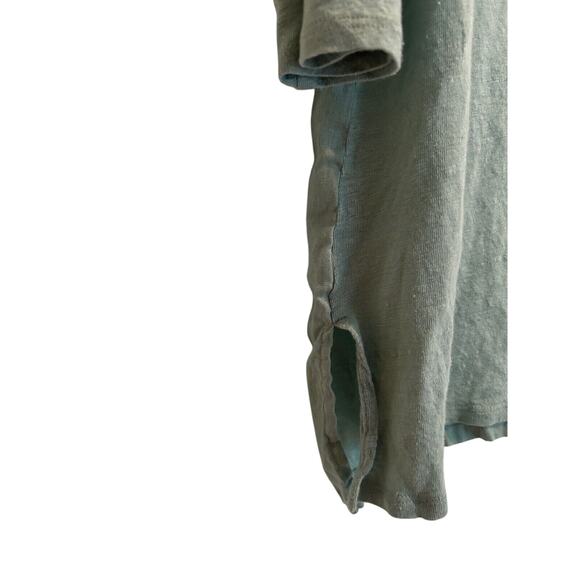 J. JILL Pure Love Linen Tunic Top Green knit sweater 3/4 sleeve LP LARGE PETITE - Picture 5 of 7